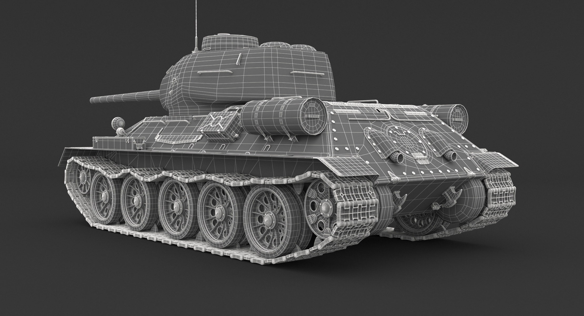 t-34-85清洁3d模型