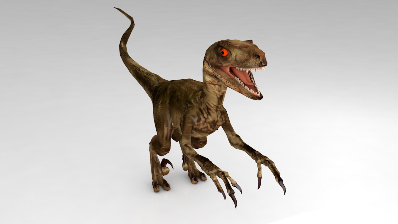 Raptor dinosaur model - TurboSquid 1366817