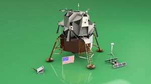eagle lunar module 3D