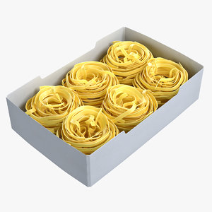3D pasta nests set model