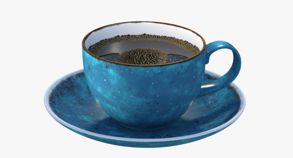 3D animation coffee cup