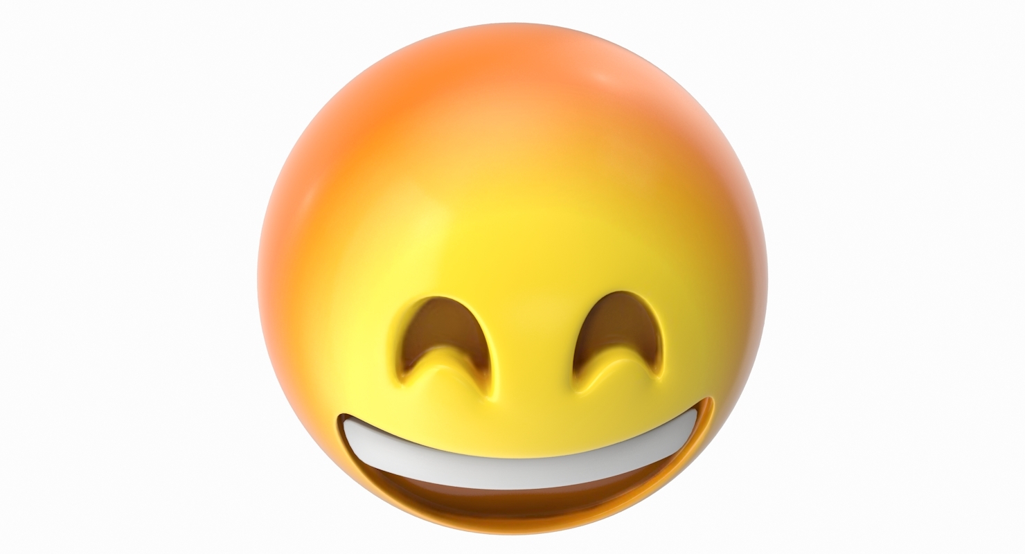 emoji 6 grinning face 3d