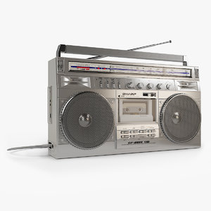 3D sharp radio cassette recorder model