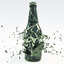 bottle crash animation 3D model