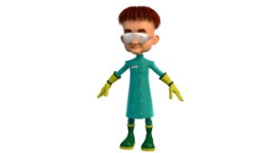 professor character 3D