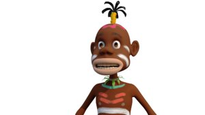 3D african character