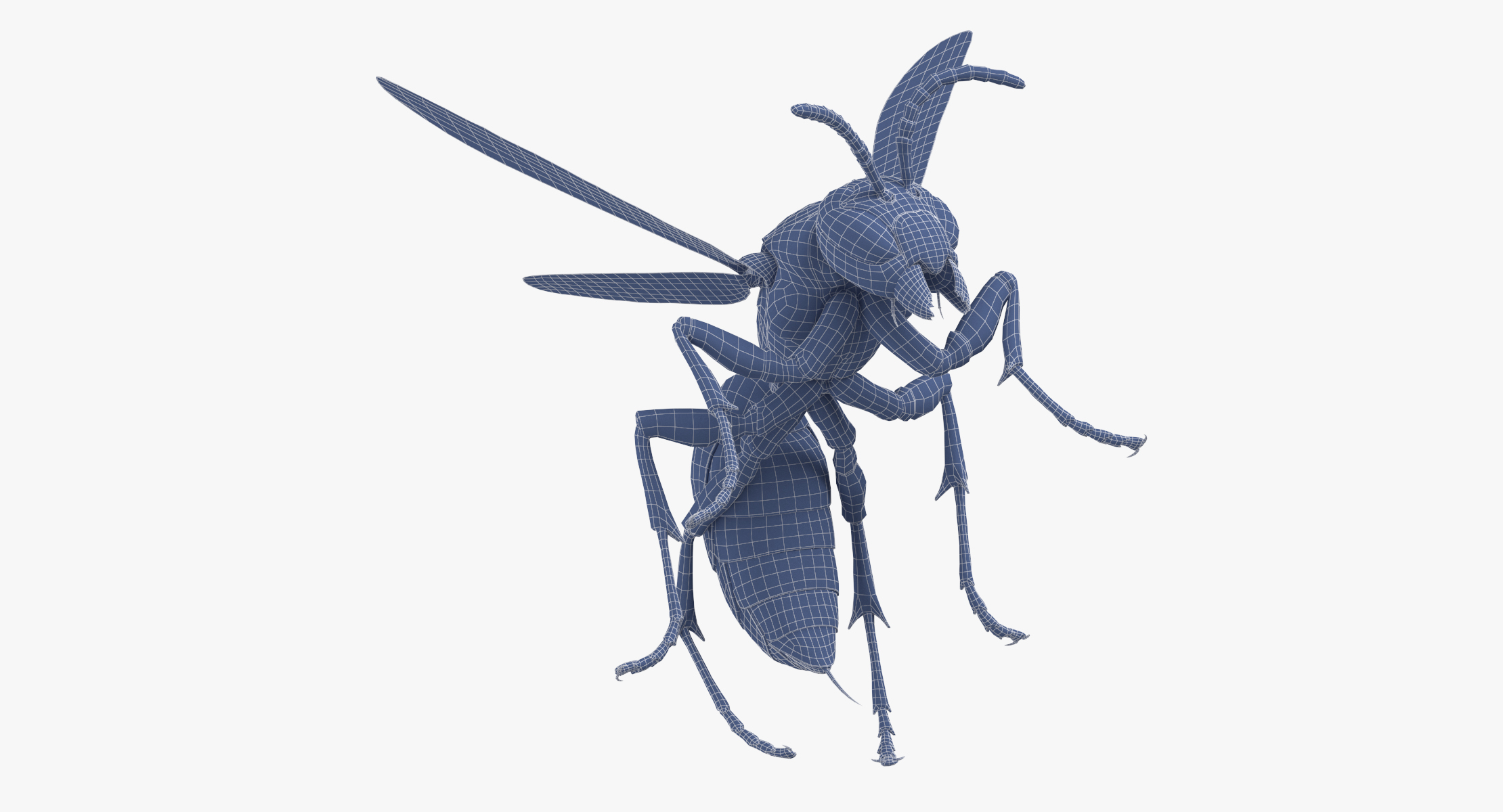 3D paper wasp stinging model - TurboSquid 1367393