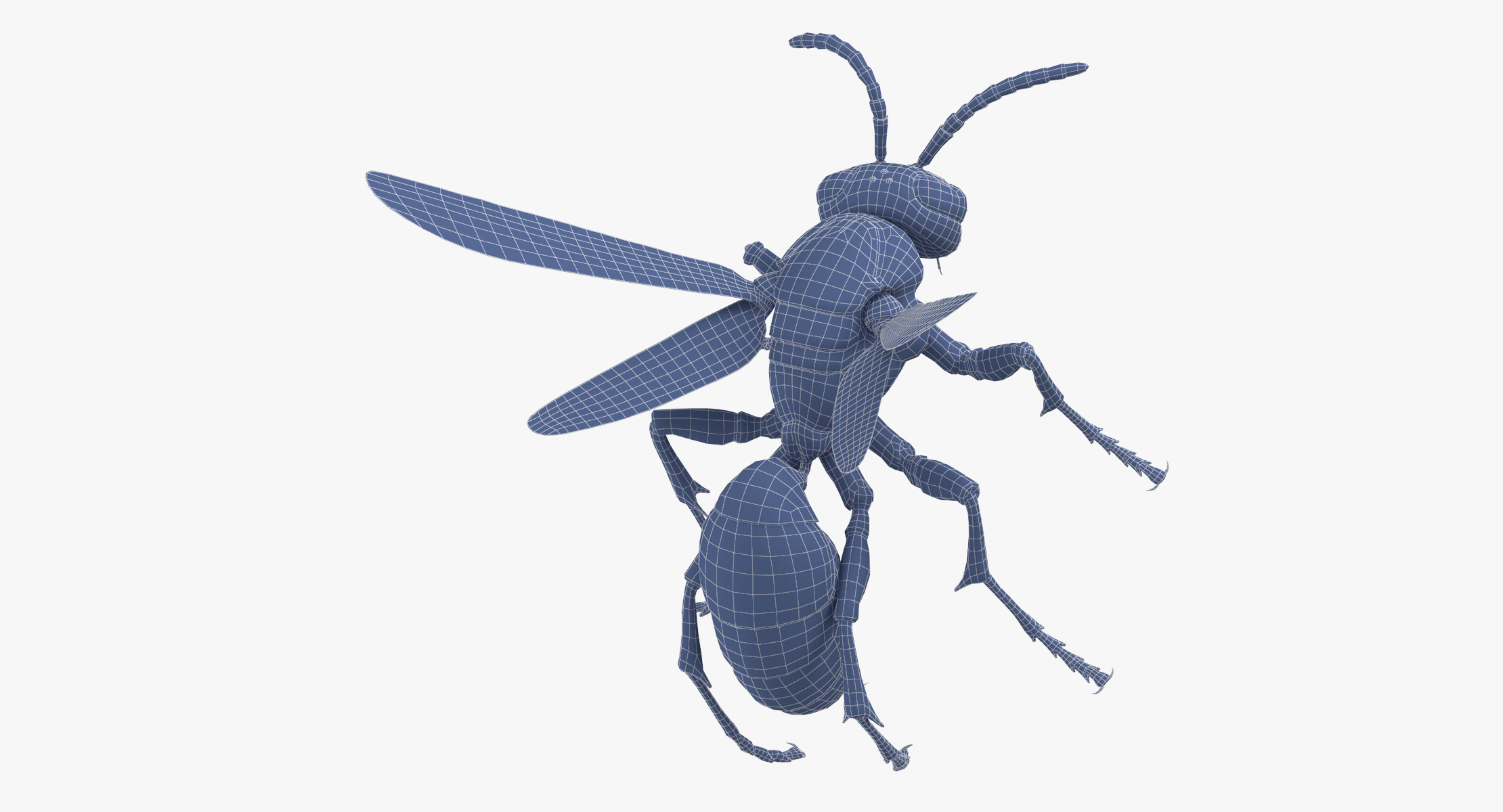 3D paper wasp stinging model - TurboSquid 1367393