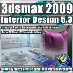 005.3 3ds max 2009 Interior Design v.5.3 Italiano cd front
