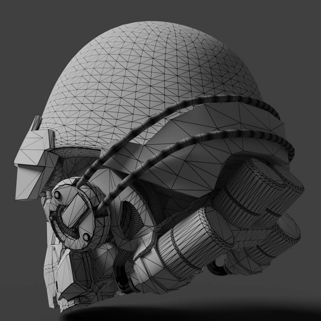 机器人头3d模型