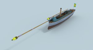 3D torpedo boat alfa iii