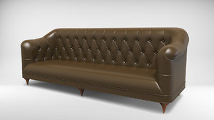 tufted sofa couch 3D model