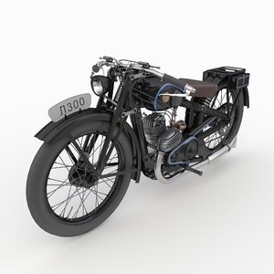 3D soviet motorcycle l300