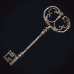 medieval fancy key 2 model