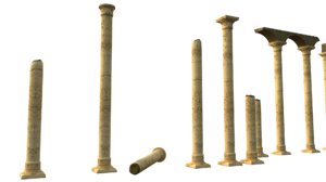 columns 3D model