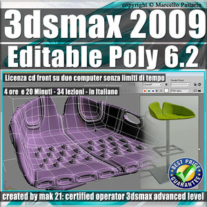 006.2 3ds max 2009 Editable Poly v.6.2 Italiano cd front