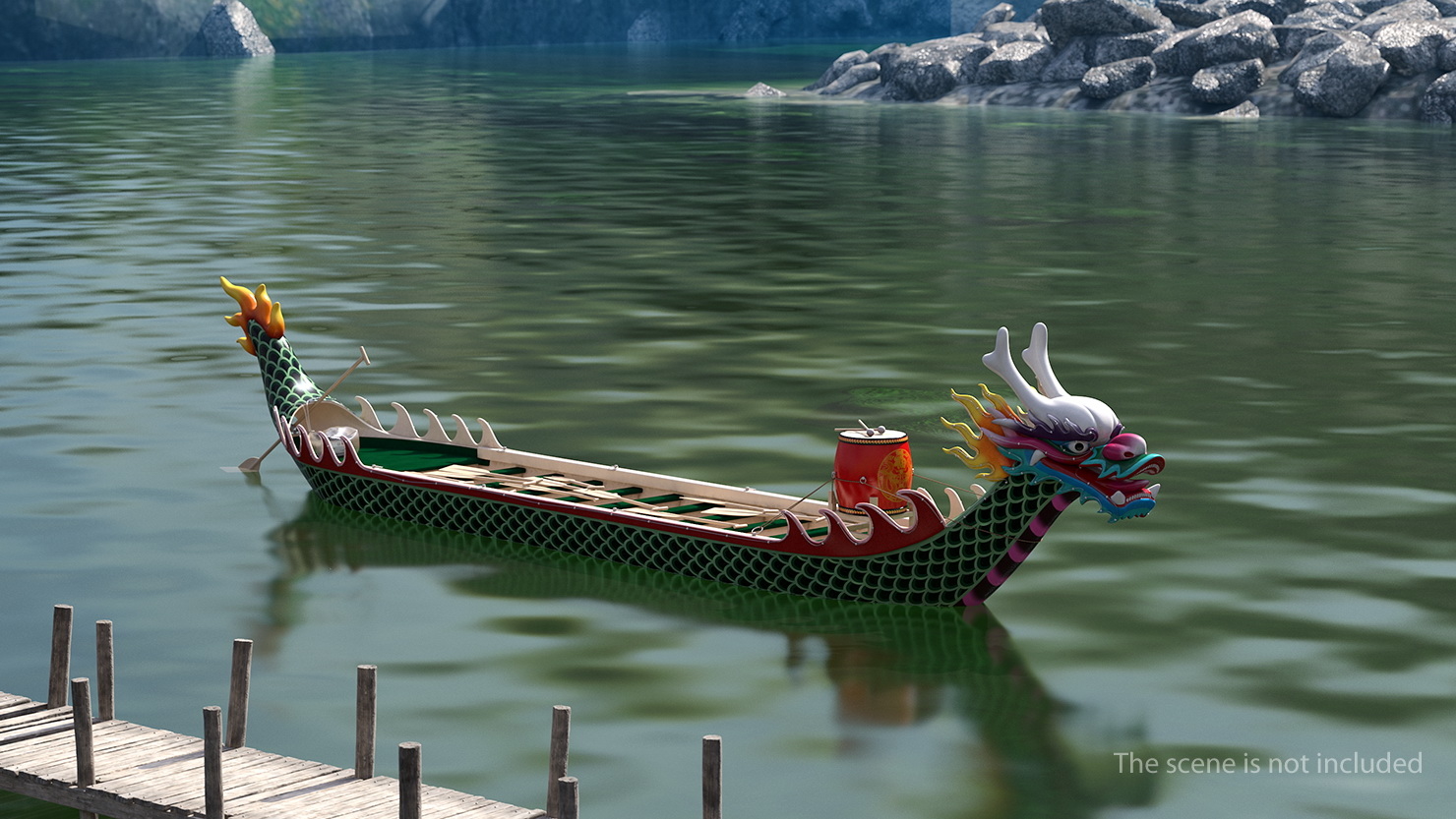 Colourful dragon boat 3D model TurboSquid 1368267