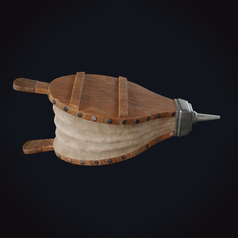 Medieval bellows 3D model TurboSquid 1367065