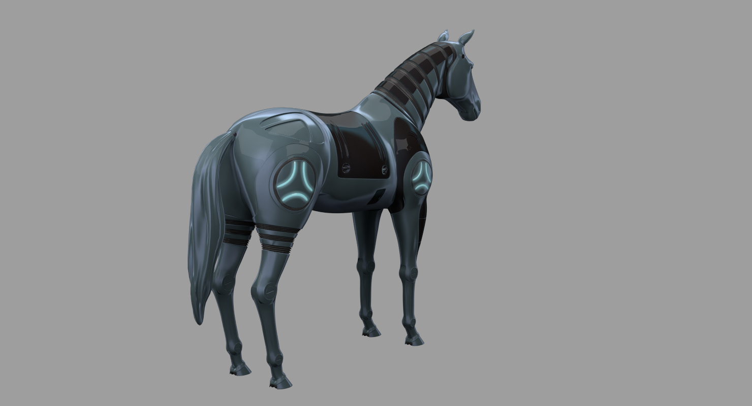 3D robot horse - TurboSquid 1368595