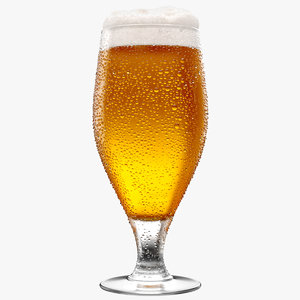 3D beer glass