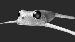 realistic frog animate 3D model