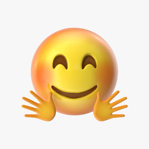 emoji 21 hugging face 3D