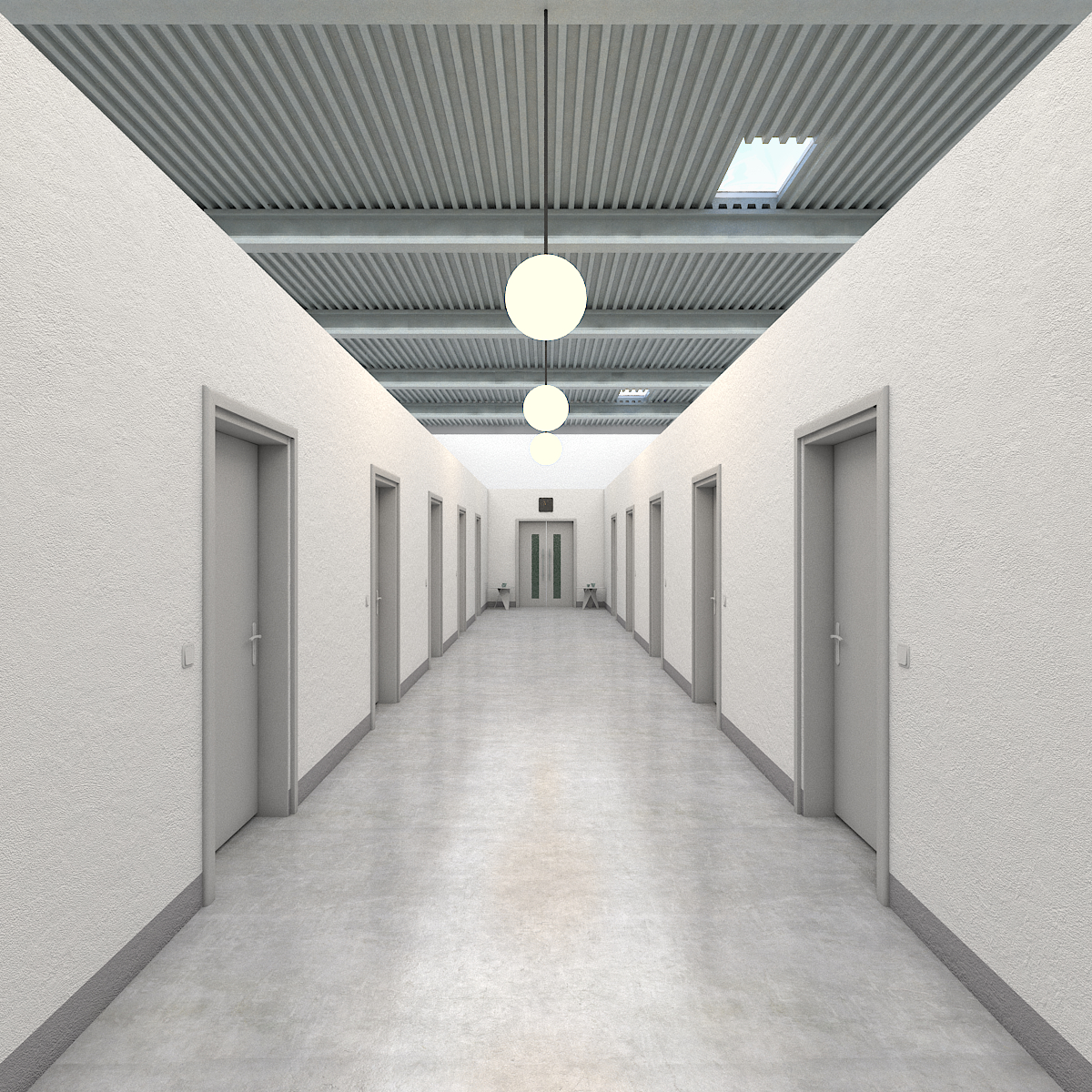 3d модель коридора