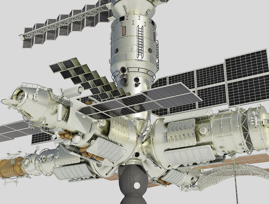 3D model mir space station TurboSquid 1368605