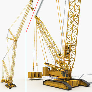 3D crawler crane model