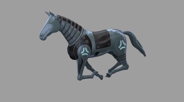 3D robot horse - TurboSquid 1368595