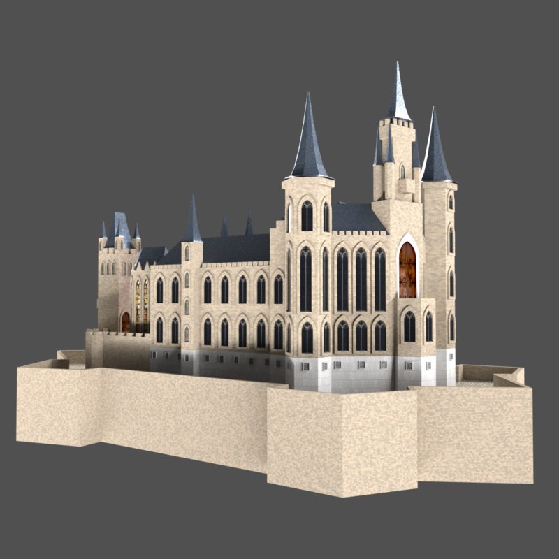 An Old Castle Is Shown In This 3d Model - vrogue.co