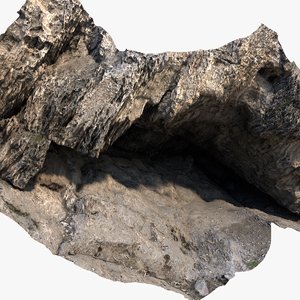 scanned cave 3D model
