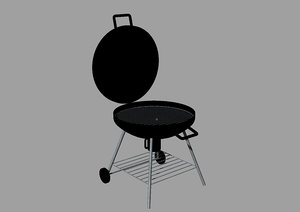 charcoal grill 3D model