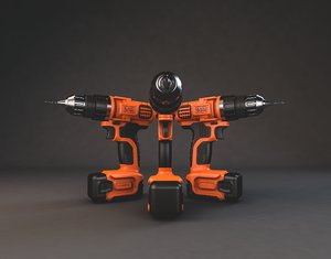 cordless drill 3D model