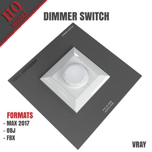 3D model dimmer switch