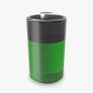 3D stylized battery icon