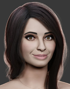 female head sculpt 3D model