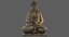 3D scanned buddha statue model