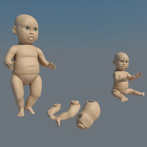 3D doll baby