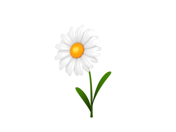 3dsmax cartoon daisy