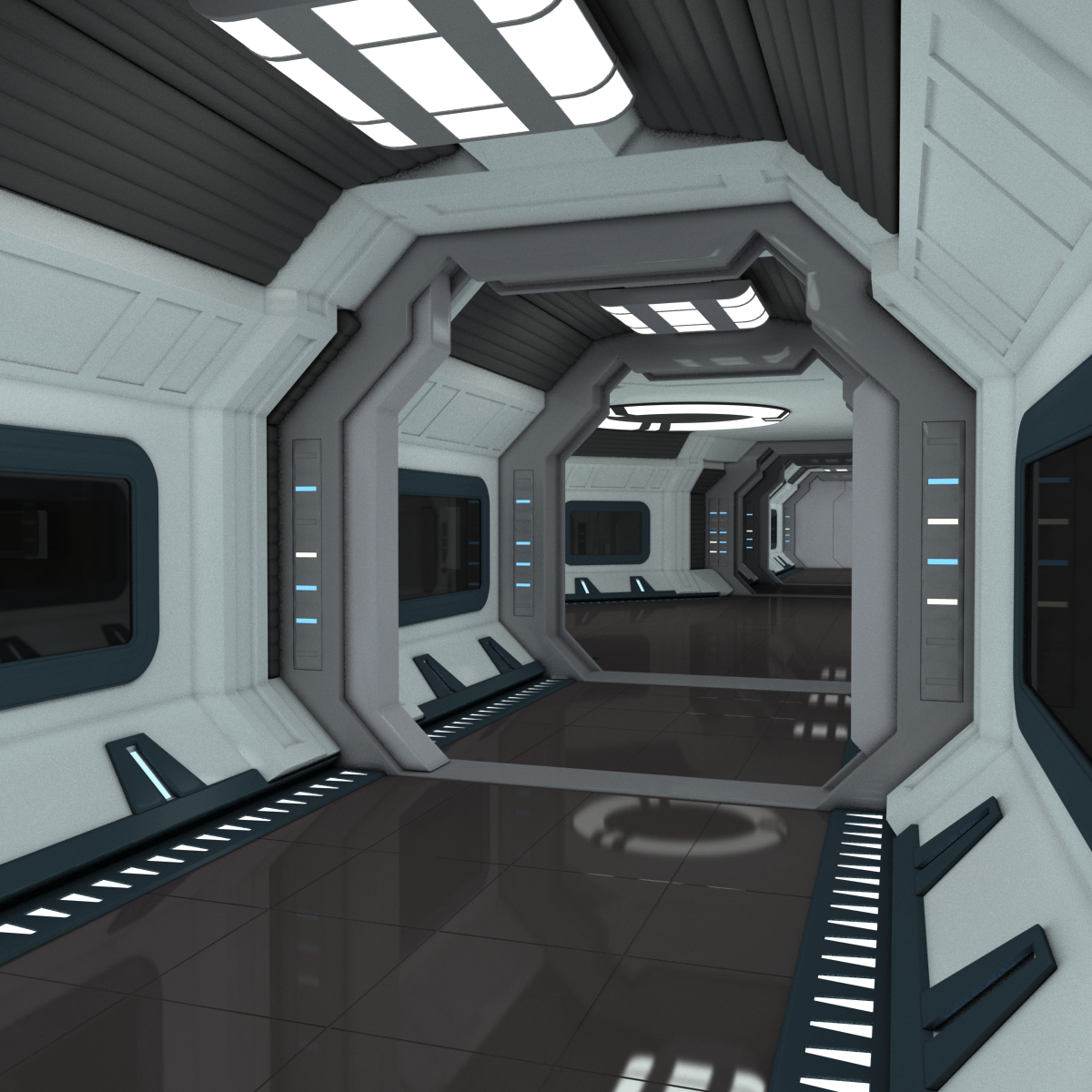 Modular Spaceship Interior