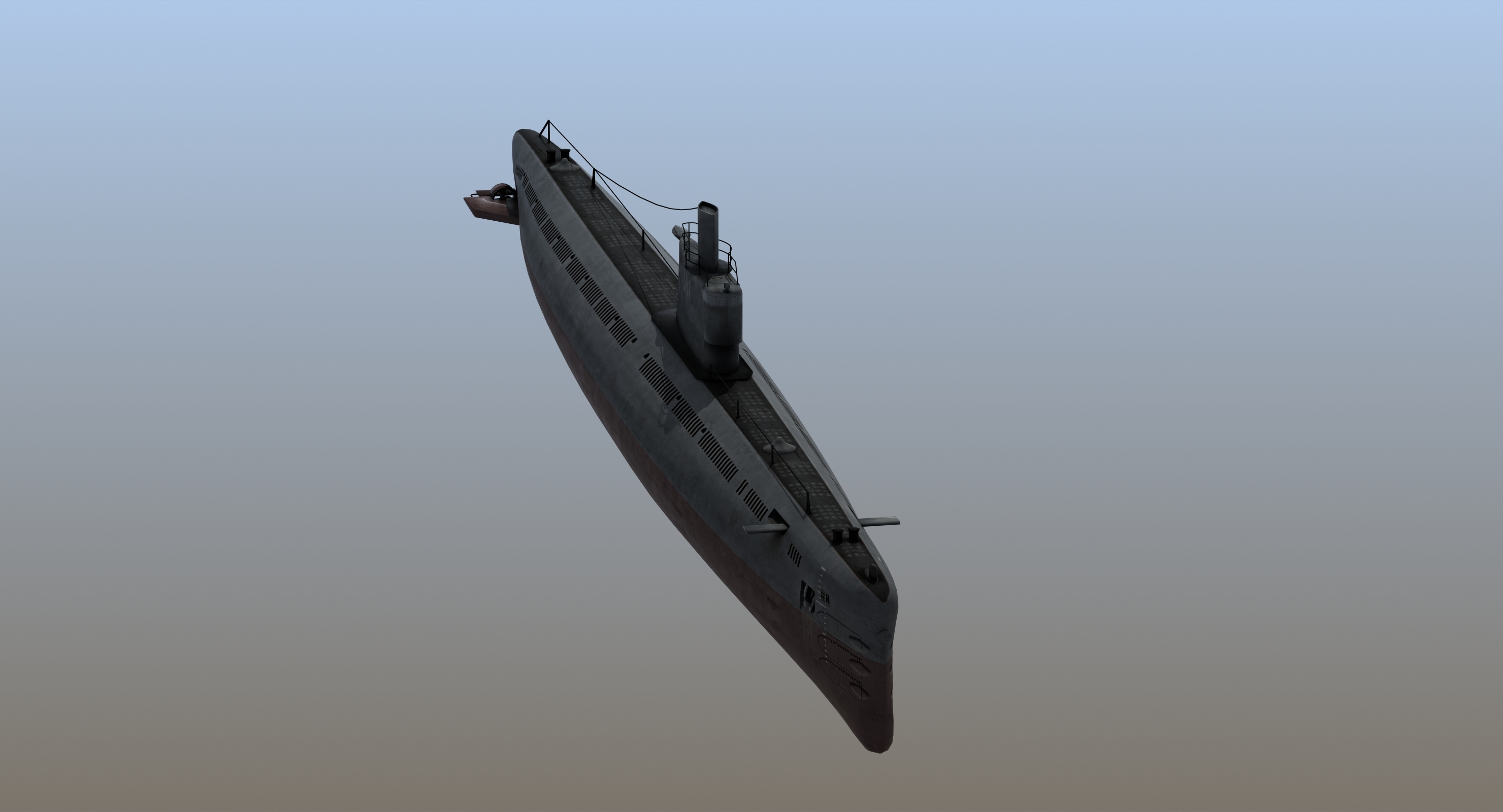 输入035 ming级潜艇3d模型
