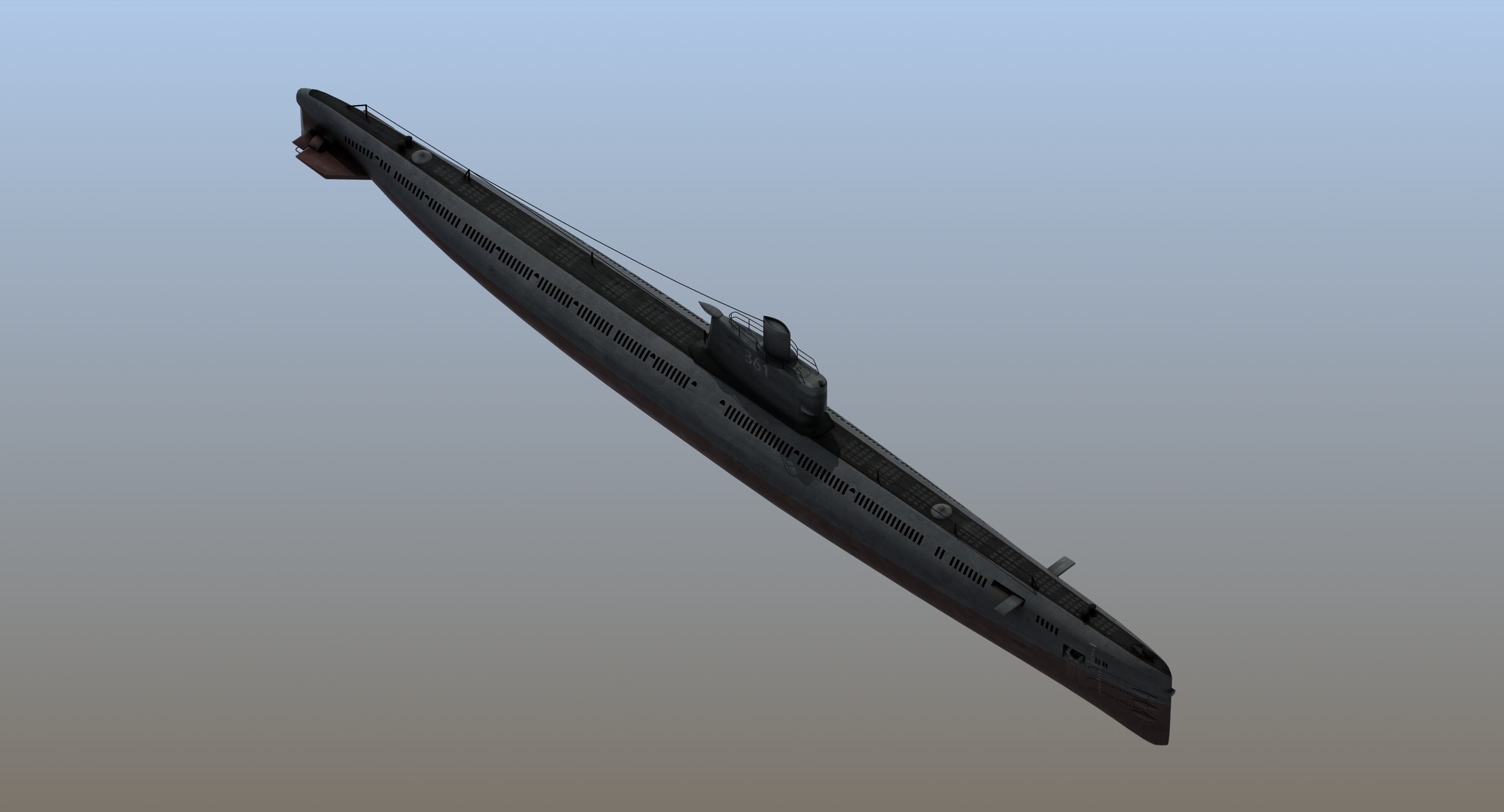 输入035 ming级潜艇3d模型