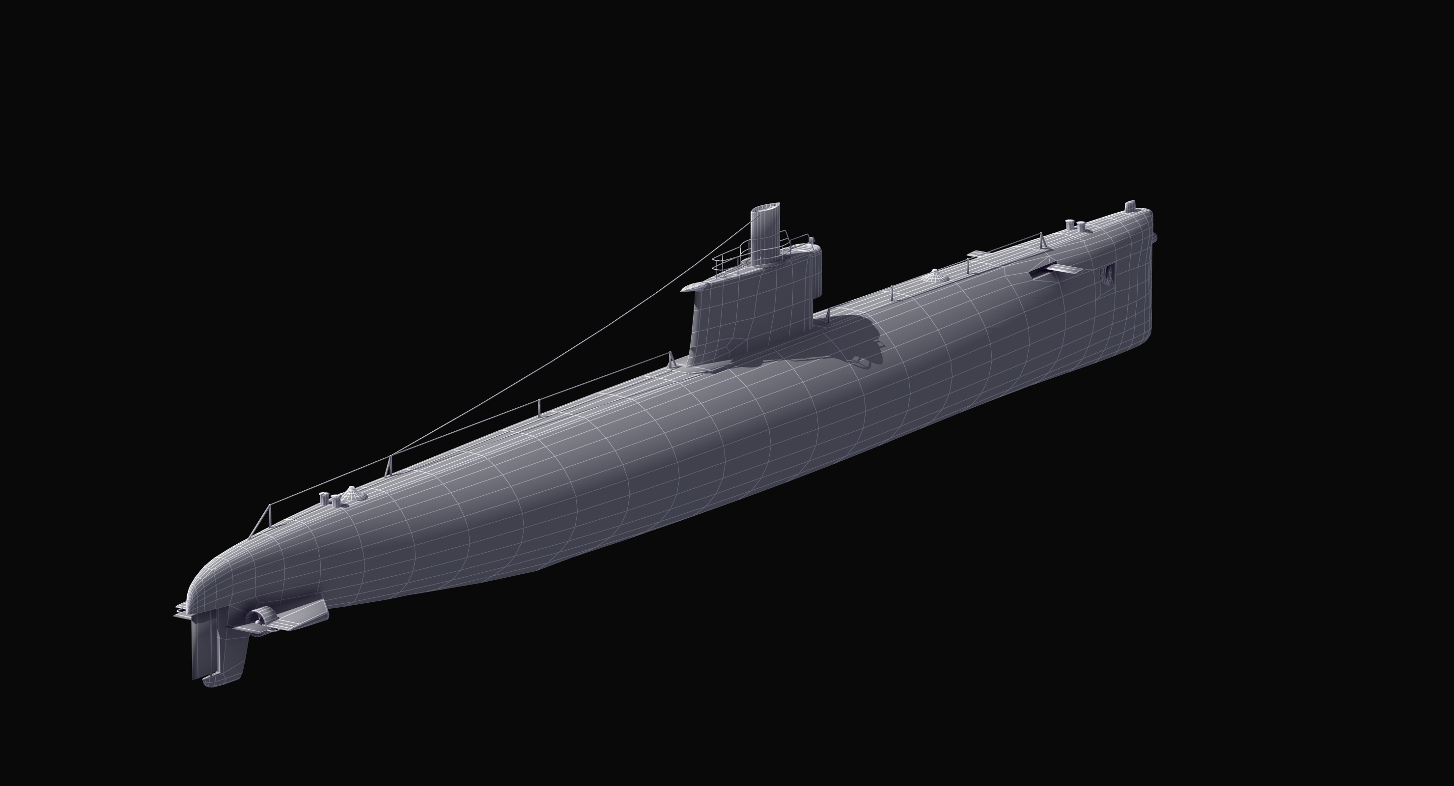 输入035 ming级潜艇3d模型