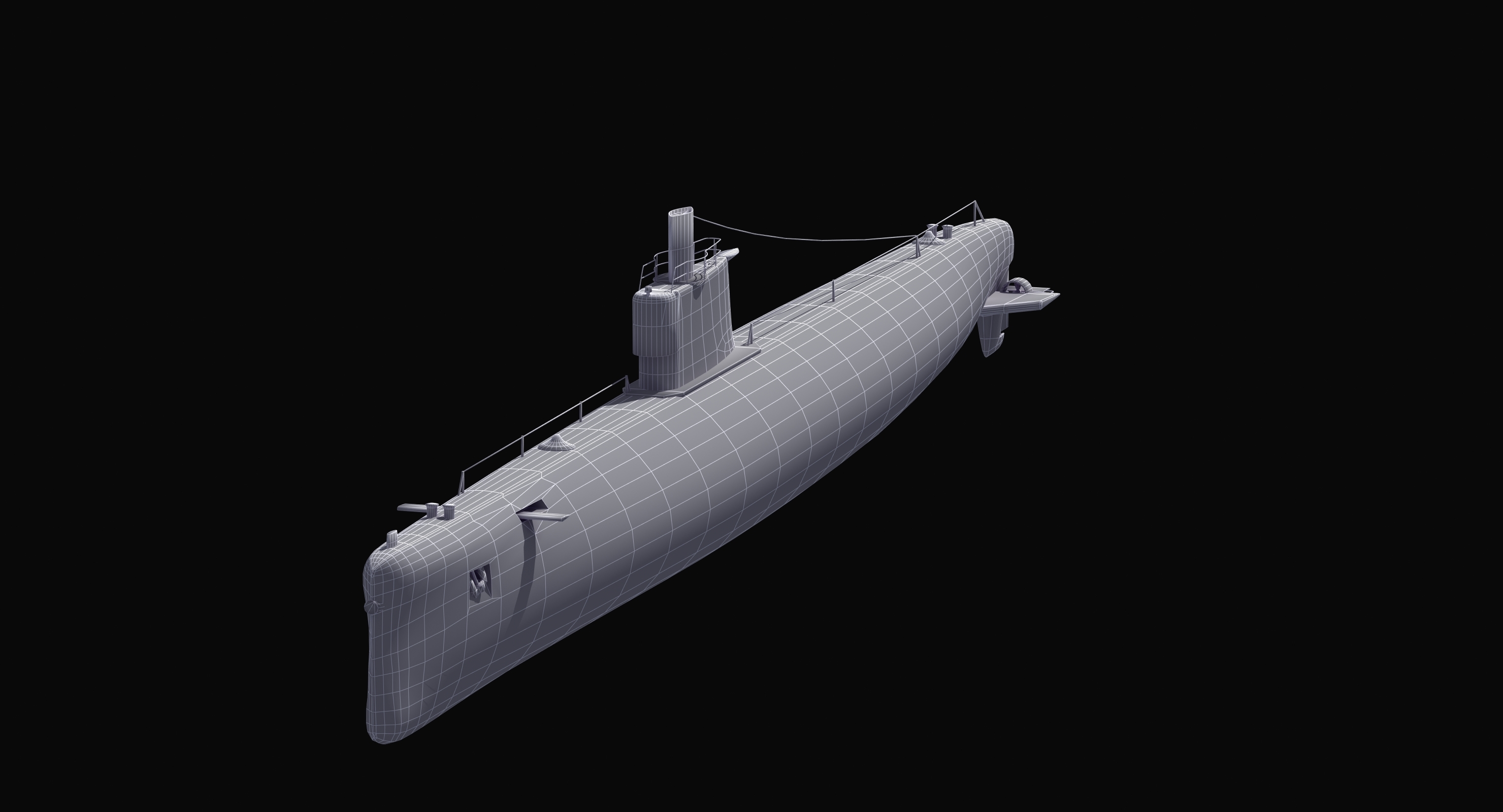 输入035 ming级潜艇3d模型