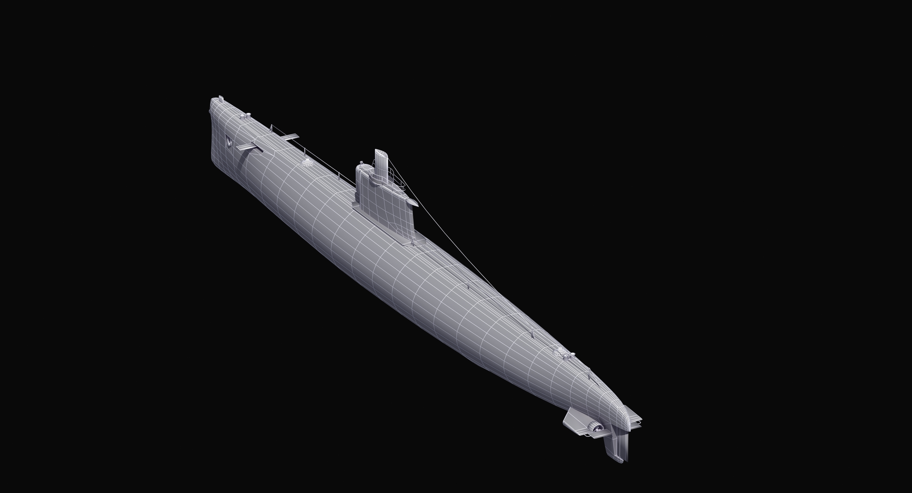 输入035 ming级潜艇3d模型