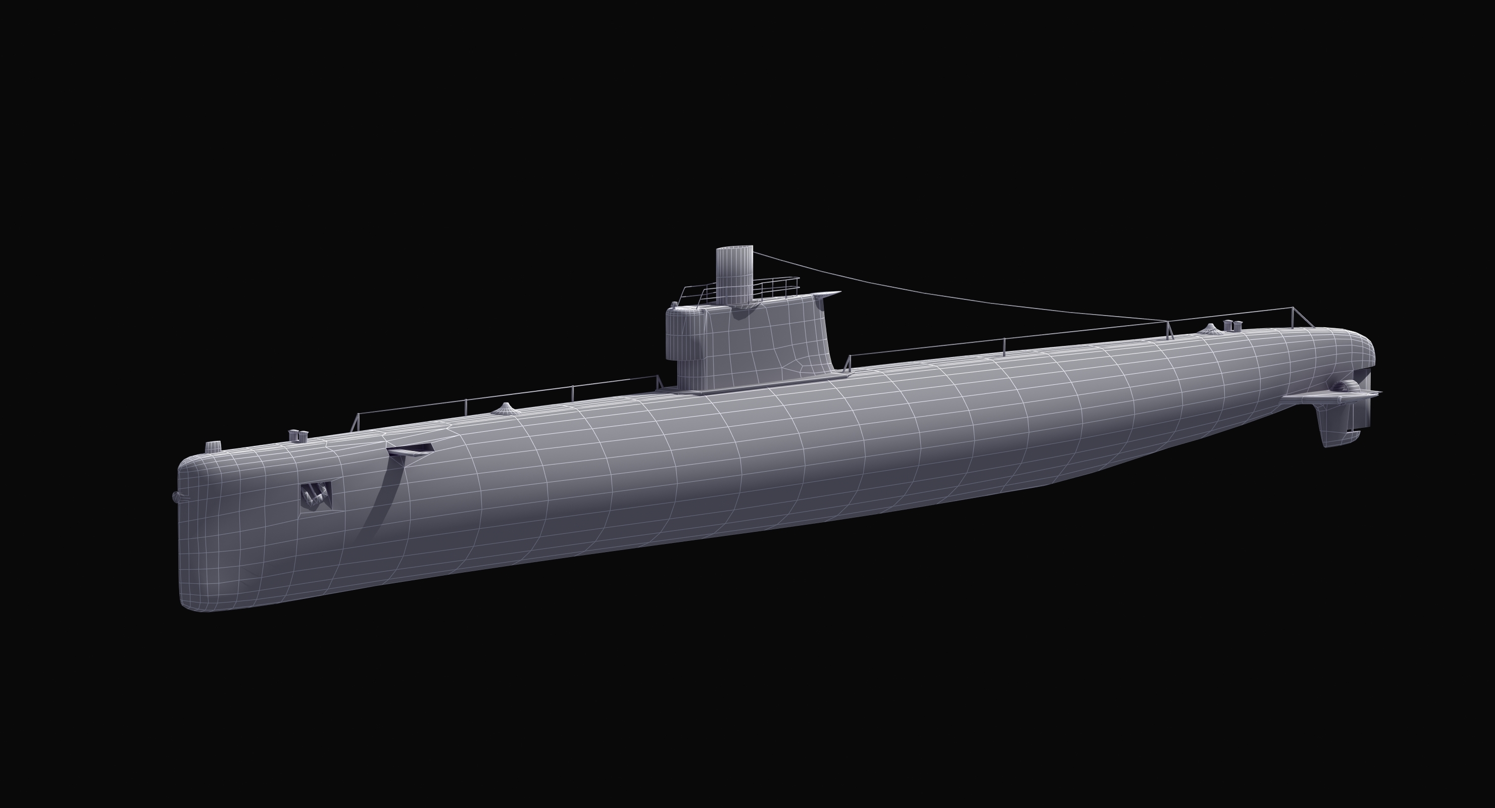 输入035 ming级潜艇3d模型