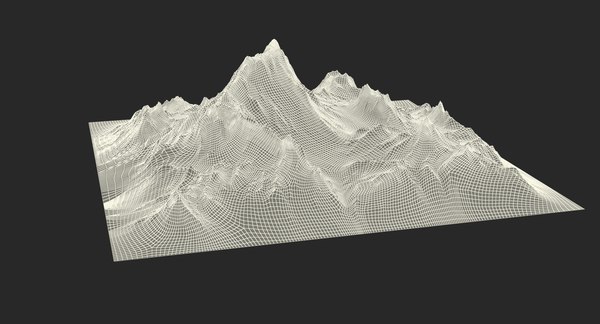 Sharp mountain snow peak model - TurboSquid 1369799