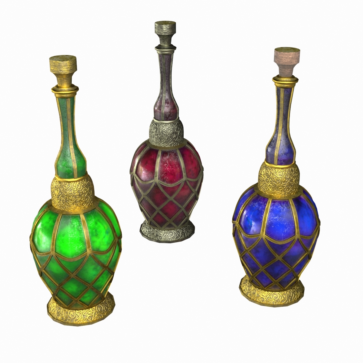 Potion magic bottle model - TurboSquid 1369703