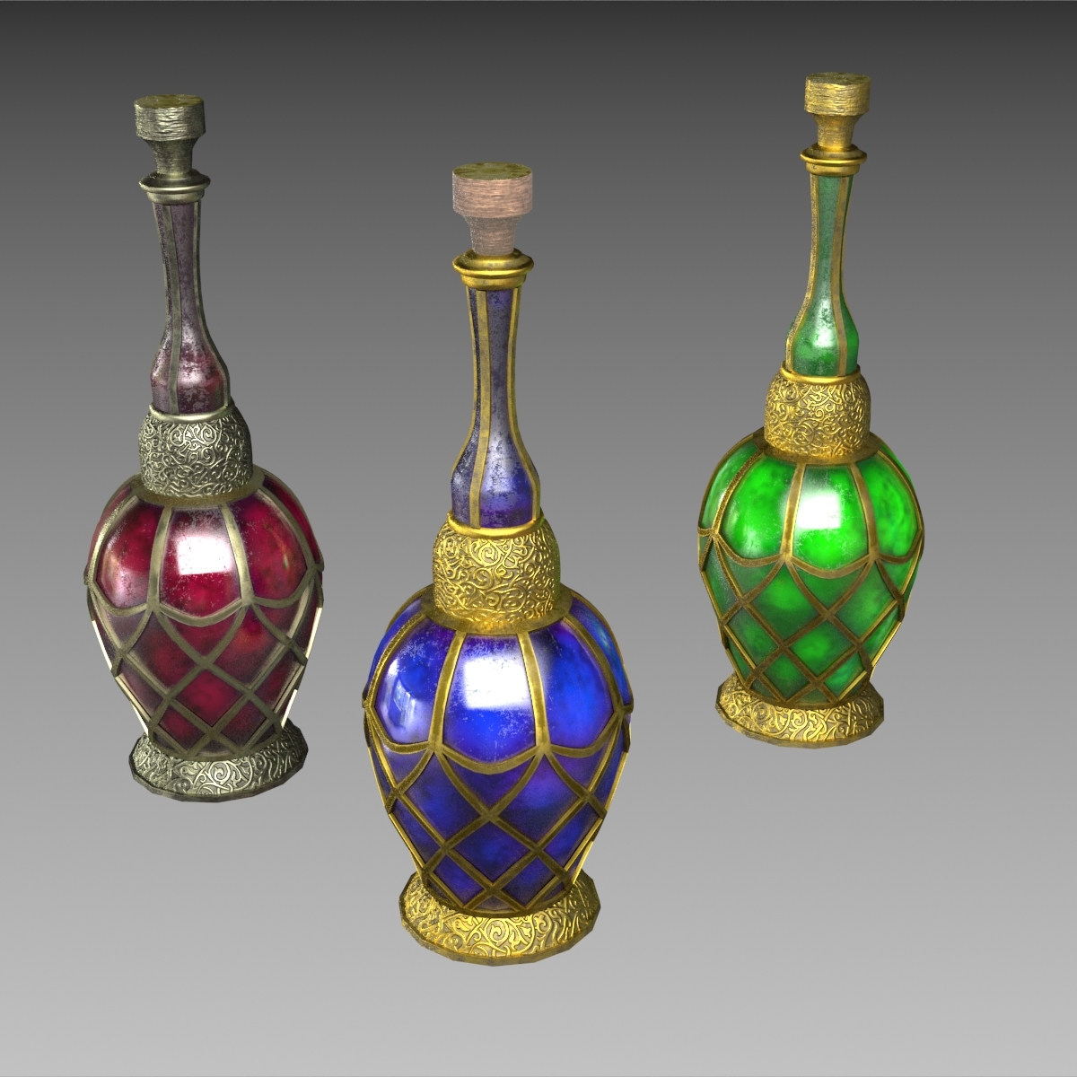 Potion magic bottle model - TurboSquid 1369703